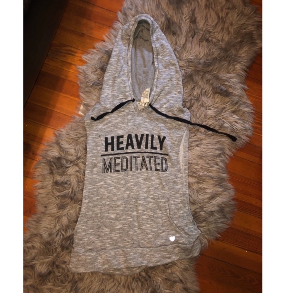 Forever 21 Sleeveless hoodie. Grey size Medium M